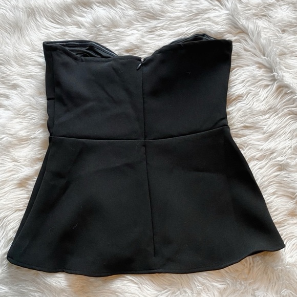 Tie Front Peplum Top - Picture 3 of 6